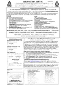 ILLINOIS FFA ALUMNI  November 2014 Contact Information: Executive Director - Mindy Bunselmeyer,  Administrative Assistant - Patti Davis, 