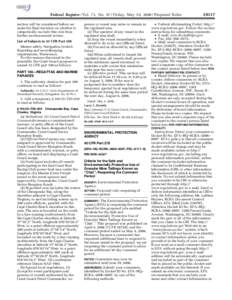 Federal Register / Vol. 71, No[removed]Friday, May 19, [removed]Proposed Rules section will be considered before we make the final decision on whether to categorically exclude this rule from further environmental review. Lis