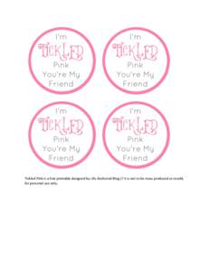 Tickled Pink is a free printable designed by Life Anchored Blog // It is not to be mass produced or resold, for personal use only. 