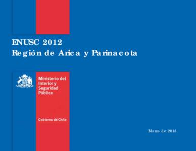 ENUSC 2012 Región de Arica y Parinacota Marzo de 2013  Ficha Técnica ENUSC 2012