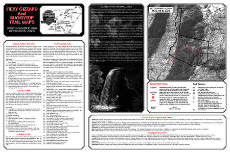 CARTER STATE NATURAL AREA  FIERY GIZZARD And BUGGYTOP TRAIL MAPS