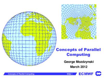 Concepts of Parallel Computing George Mozdzynski March 2012 Concepts of Parallel Computing
