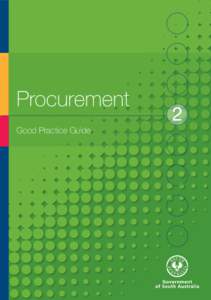 Procurement Good Practice Guide 2  Contents