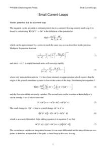 Magnetism / Electromagnetism / Physical quantities / Magnetostatics / Potential theory / Magnetic moment / Dipole / Magnetic dipole / Multipole expansion / Magnetic field / Potential energy / Magnetic potential