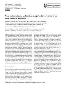 The Cryosphere, 6, 353–363, 2012 www.the-cryosphere.netdoi:tc © Author(sCC Attribution 3.0 License.  The Cryosphere