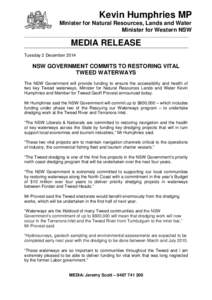 NSW Government commits to restoring vital Tweed waterways