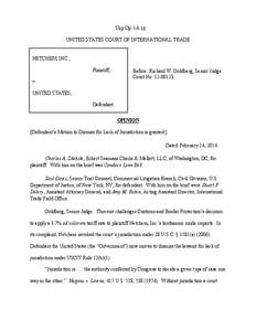 Slip Op[removed]UNITED STATES COURT OF INTERNATIONAL TRADE NETCHEM, INC., Plaintiff, v.