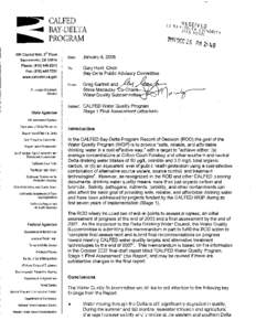 CALFED Water Quality Program Stage 1 Final Assessment Memo[removed]