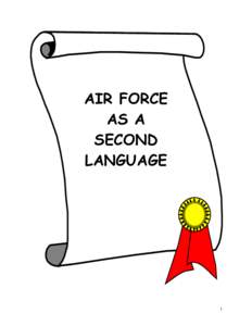 AIR FORCE AS A SECOND LANGUAGE