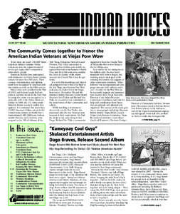 OUR 22ND YEAR  MULTICULTURAL NEWS FROM AN AMERICAN INDIAN PERSPECTIVE DECEMBER 2008