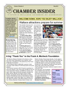 Volume 2 Number 4  May 2013 Chamber Insider H