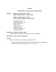 Collective rights / Labor / Labour relations / Glenn S. Dumke / Roberta Achtenberg / Collective bargaining / California / Education in the United States / American Association of State Colleges and Universities / Association of Public and Land-Grant Universities / California State University