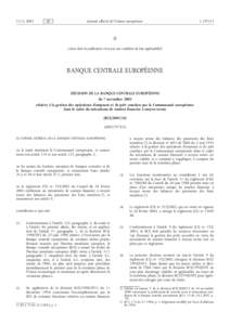 Décision de la Banque centrale européenne du 7 novembre 2003 relative à la gestion des opérations d'emprunt et de prêt conclues par la Communauté européenne dans le cadre du mécanisme de soutien financier à