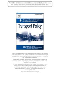 Road transport / Transport economics / Transportation planning / Energy conservation / Public transport / Mode of transport / Traffic congestion / Paris Métro / Rail transport / Transport / Land transport / Sustainable transport