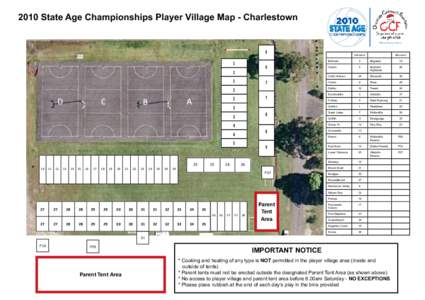 2010 State Age Championships Player Village Map - Charlestown[removed]