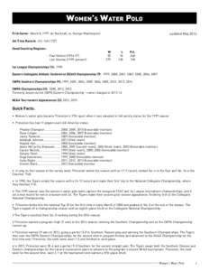 Navy Midshipmen football results / Collegiate Water Polo Association