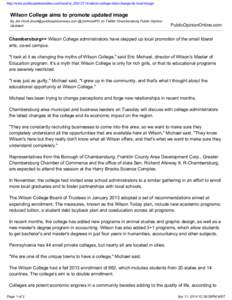 Middle States Association of Colleges and Schools / Pennsylvania in the American Civil War / Wilson College / Chambersburg / James Wilson / Pennsylvania / Chambersburg /  Pennsylvania / Liberal arts colleges