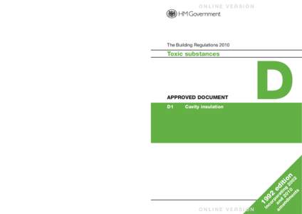 ONLINE VERSION Building Regulations 2010 Published by NBS, part of RIBA Enterprises Ltd, and available to purchase from: RIBA Bookshops Mail Order The Old Post Office, St Nicholas Street