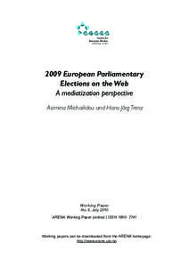 European Union / Federalism / .eu / European Parliament / Political blog / Mediatization / Treaty of Lisbon / Law / Europe / International relations