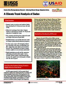 Climatology / Hydrology / North Africa / Sudan / Climate / Rain / Drought / Precipitation / Evapotranspiration / Atmospheric sciences / Earth / Meteorology