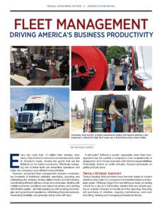 SPECIAL ADVERTISING SECTION // LOGISTICS OUTSOURCING  FLEET MANAGEMENT DRIVING AMERICA’S BUSINESS PRODUCTIVITY