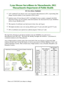 Microsoft Word - Lyme Disease Surveillance Summary 2011_FINAL.doc