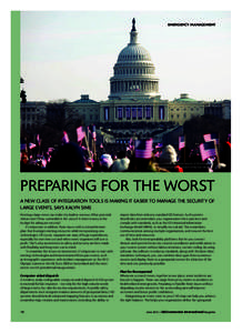 Emergency management  Massive crowds lined the streets of Washington DC for the historical inauguration of Barack Obama  Preparing for the worst