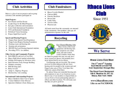 Disability / Assistance dogs / Nationality / Hearing aid / Ithaca /  New York / Glasses / Leader Dogs for the Blind / Hearing impairment / Lion / Health / Lions Clubs International / Oak Brook /  Illinois