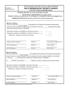 APPLICATION FOR THE FLOTILLA AND DIVISION  NACO MEMBERSHIP GROWTH AWARD USCGAUX NMGA-FD)