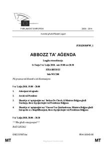 [removed]PARLAMENT EWROPEW Kumitat għall-Affarijiet Legali  JURI(2010)0705_1