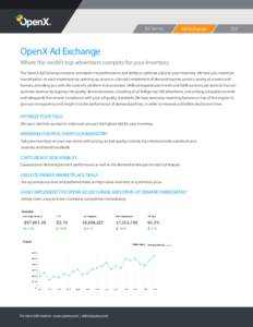 OpenX Ad Exchange sales sheet_FINAL