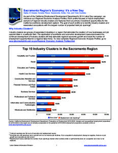 Occupational Employment Statistics / Workforce development / Business cluster / Management / Human behavior / Economics / Ten-year occupational employment projections / Job Training Partnership Act / Employment / Occupations / Standard Occupational Classification System