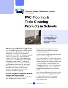 PVC Flooring & Toxic Cleaning Products in Schools