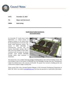 City of San Luis Obispo, Council Notes  DATE: December 12, 2014