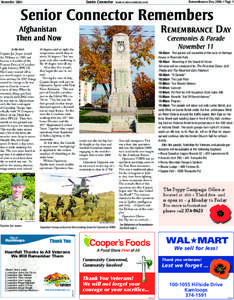 Remembrance Day 2006 • Page 1  Senior Connector www.seniorconnector.com November 2006