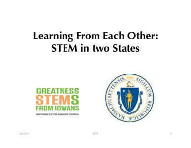 Learning From Each Other: � STEM in two States[removed]	
    IKZ	
  fv	
  