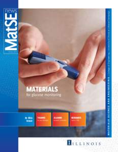 MATERIALS  for glucose monitoring In this issue