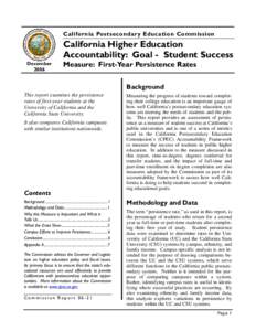 California Postsecondary Education Commission -- Report 06-21