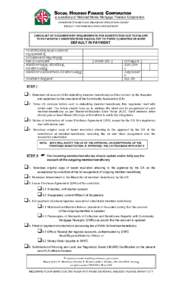 SOCIAL HOUSING FINANCE CORPORATION  a subsidiary of National Home Mortgage Finance Corporation COMMUNITY MORTGAGE PROGRAM OPERATIONS GROUP PROJECT INDIVIDUALIZATION DEPARTMENT