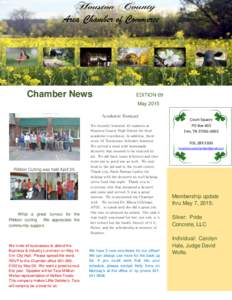 Area Chamber of Commerce  Chamber News EDITION 09 May 2015