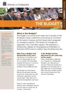The long and the short of it The longest Budget speech was by William Ewart Gladstone on 18