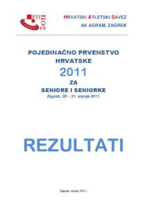 HRVATSKI ATLETSKI SAVEZ AK AGRAM, ZAGREB