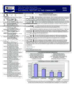 Pacific Grove Unified School District Measure D - Citizens’ Oversight Committee3rd ANNUAL REPORT TO THE COMMUNITY