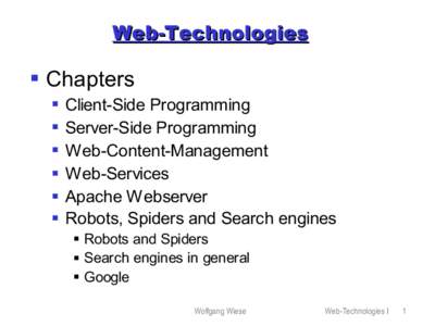 Web-Technologies   Chapters   