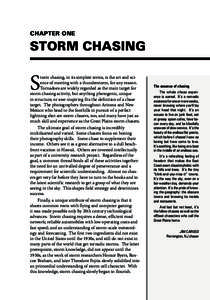 CHAPTER ONE  STORM CHASING S