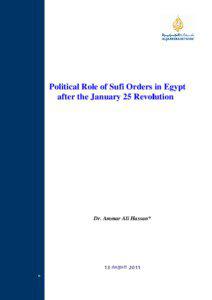 Microsoft Word - Political Role of Sufi Orders in Egypt