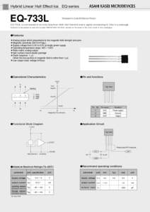 Hybrid Linear Hall Effect Ics EQ-series  EQ-733L Shipped in bulk(500pcs/Pack)