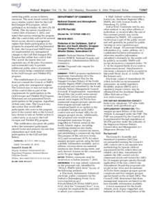 Federal Register / Vol. 79, No[removed]Monday, December 8, [removed]Proposed Rules restricting public access to fishery resources. The most recent control date was a similar control date for the Gulf Red Snapper IFQ program