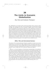 TGT2eC28:40 AM PageThe Limits to Economic Globalization Paul Hirst and Grahame Thompson