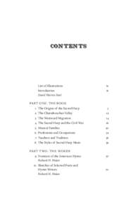 Contents  		List of Illustrations Introduction	 		 David Warren Steel Part One: The Book